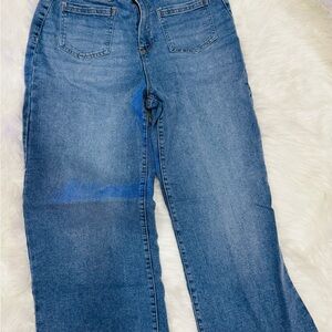 Nicole Miller Women's Straight Leg Blue Jeans